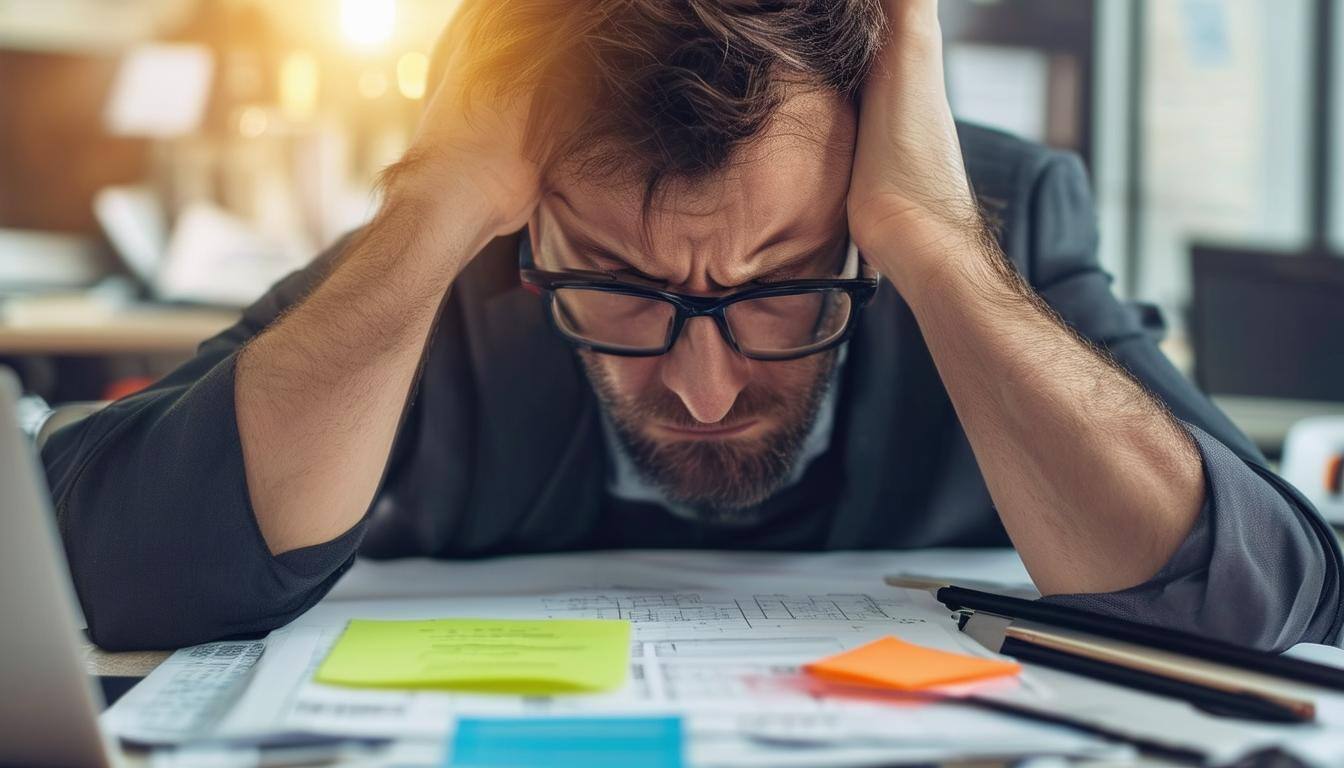 project management, working, planning, stressed